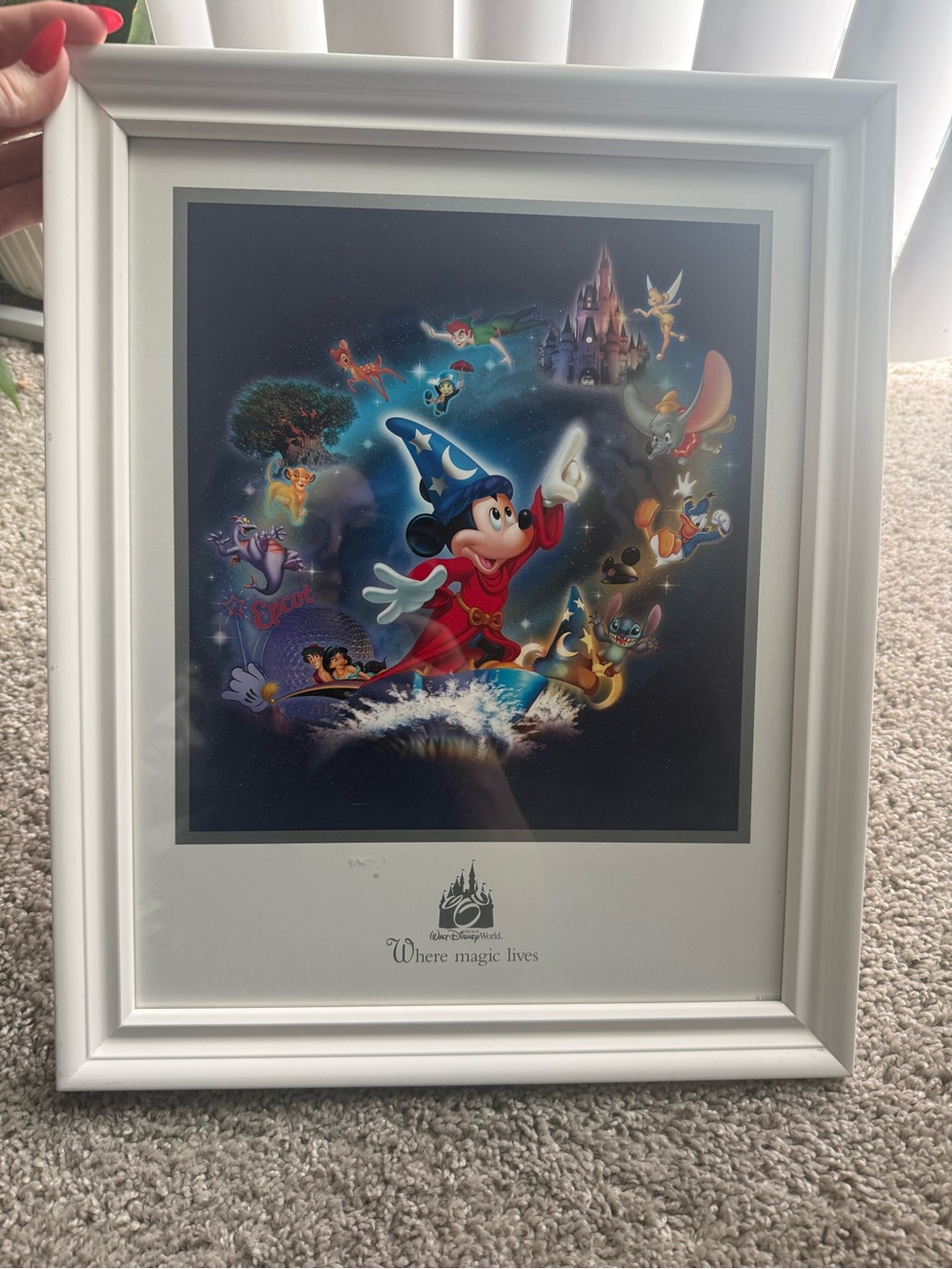 Framed Disney’s Fantasia Print